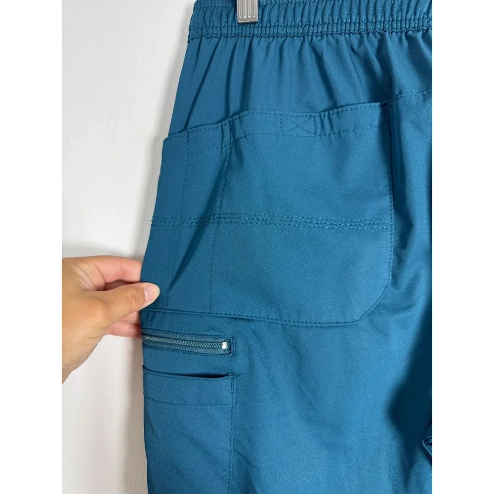 Workwear Carhartt Men Medium Scrub Pants Teal Force Rugged Flex Cargo C55106
